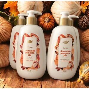 Dove Holiday‎ Treats 4 Pack Hand Soap Cinnamon Pumpkin Pie Limited edition 12 Oz